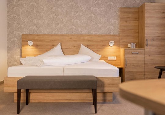 Doppelbett im Jägerhaus