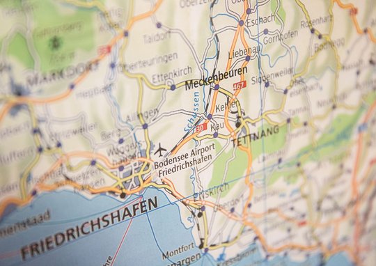 Karte Bodensee Hotel Jägerhaus Meckenbeuren